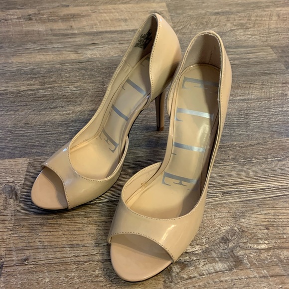 Elle Shoes - Elle Peeptoe heels